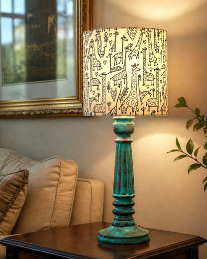 Traditional Country Cottage Table Lamp Antique Algae Athens Desk Lamp for Bedroom Living Room