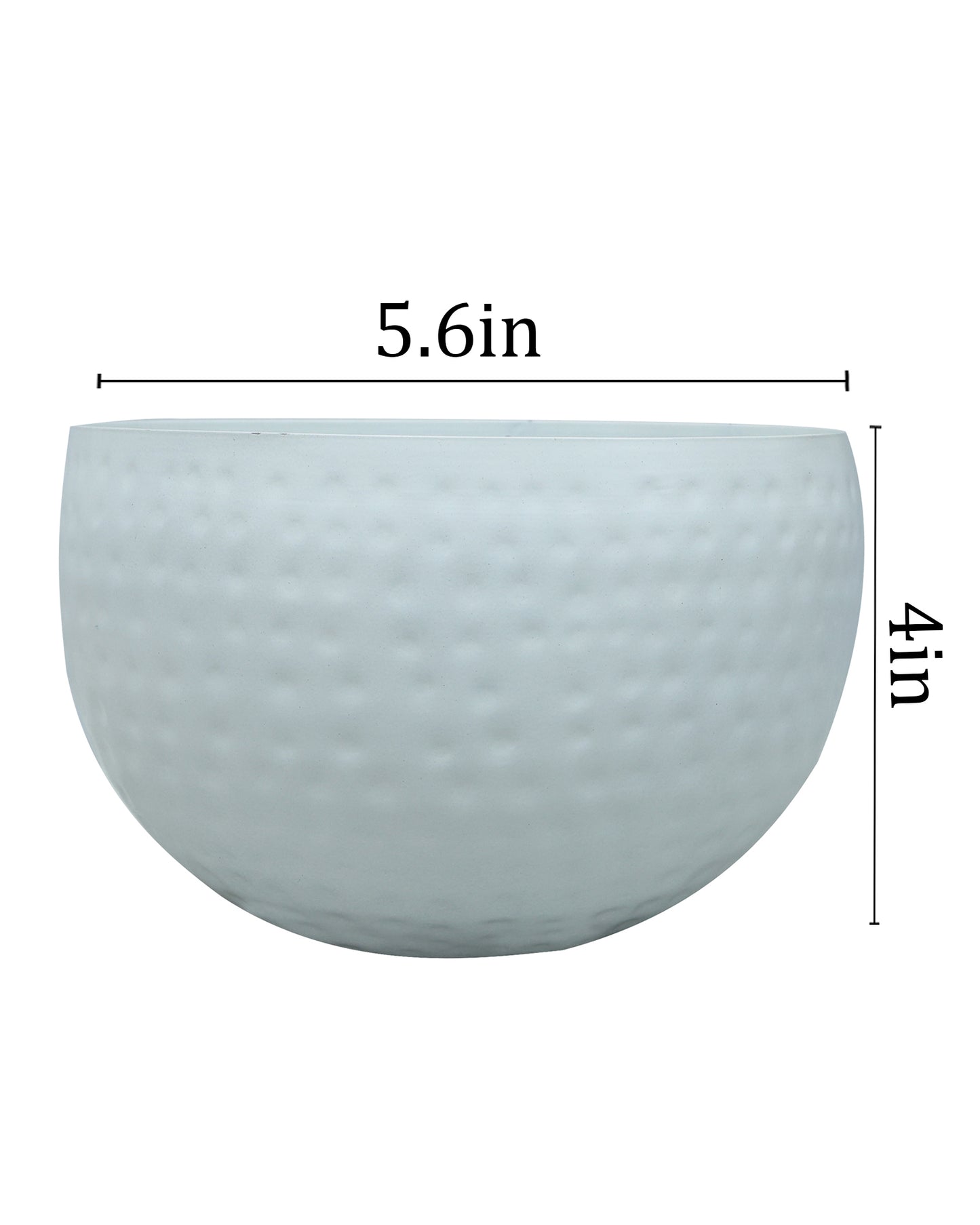 Metal Plant Pot with Hammered Design, Decorative Small Succulent Planter, Bowl