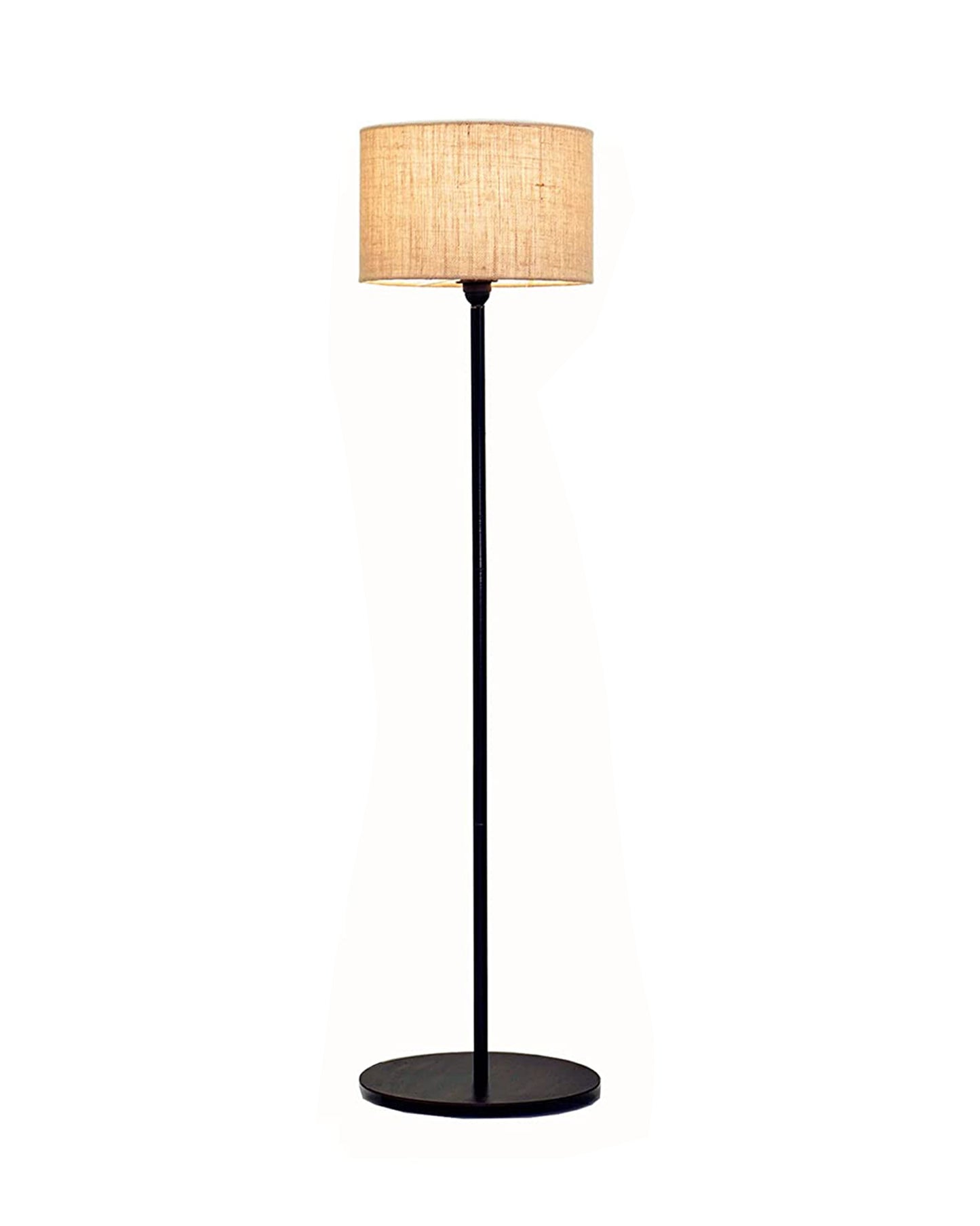 Floor Lamp with Wooden Base