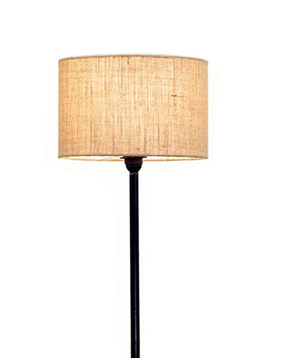 Floor Lamp with Wooden Base
