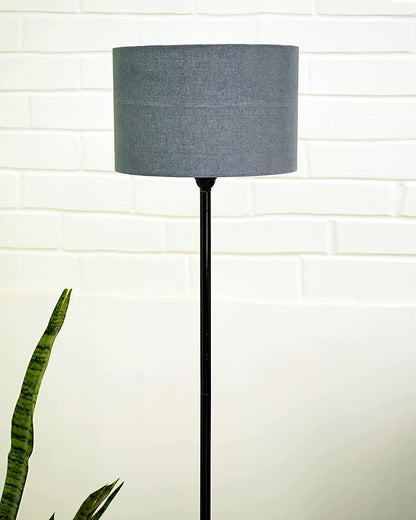Floor Lamp with Wooden Base