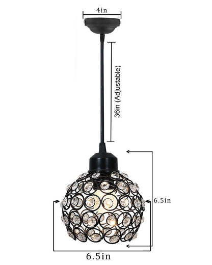 Crystal hanging light, ceiling lamp, Nordic E27 pendant, Dual Crystal Half Globe