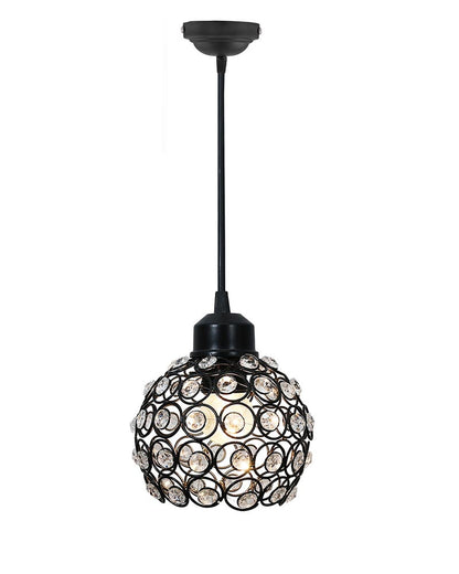 Crystal hanging light, ceiling lamp, Nordic E27 pendant, Dual Crystal Half Globe