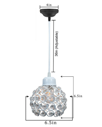 Crystal hanging light, ceiling lamp, Nordic E27 pendant, Dual Crystal Half Globe