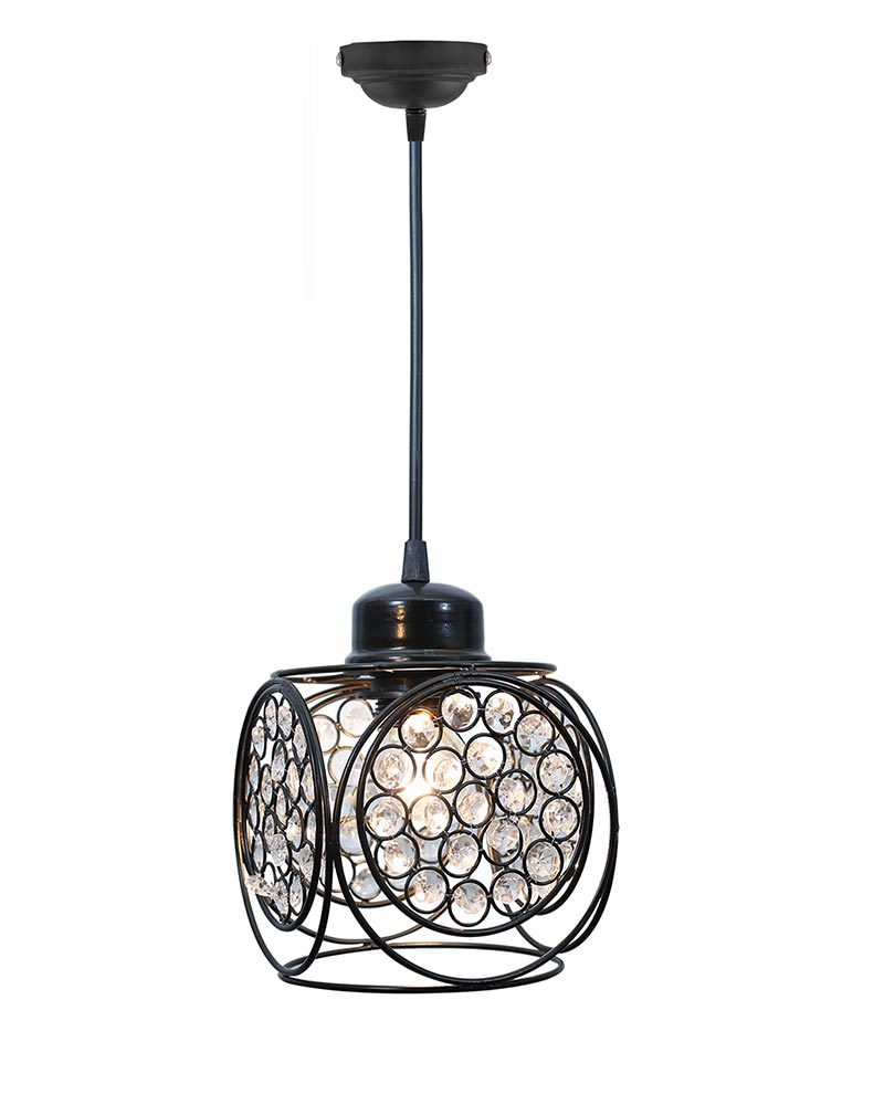 Crystal hanging light, ceiling lamp, Nordic E27 pendant, Ring Cube