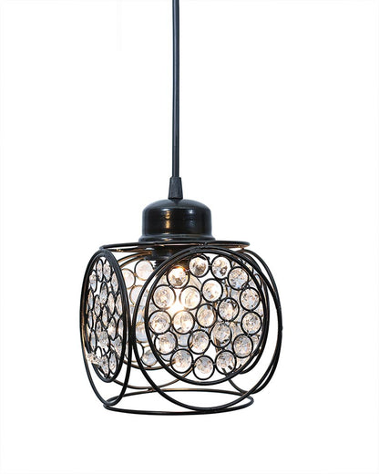 Crystal hanging light, ceiling lamp, Nordic E27 pendant, Ring Cube