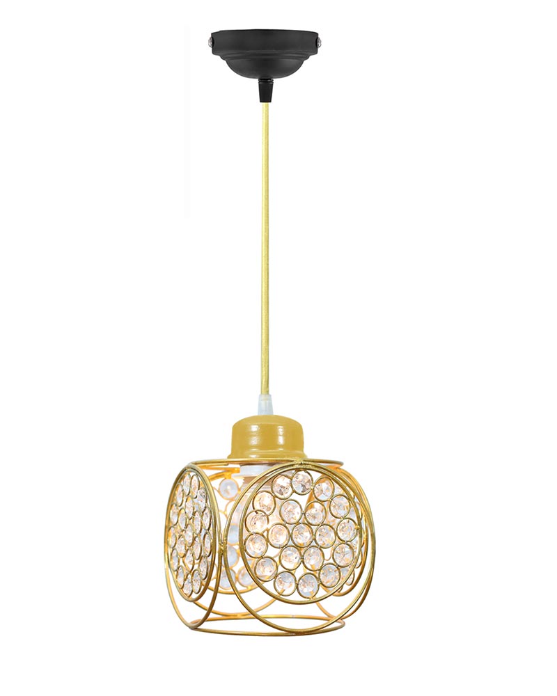Crystal hanging light, ceiling lamp, Nordic E27 pendant, Ring Cube