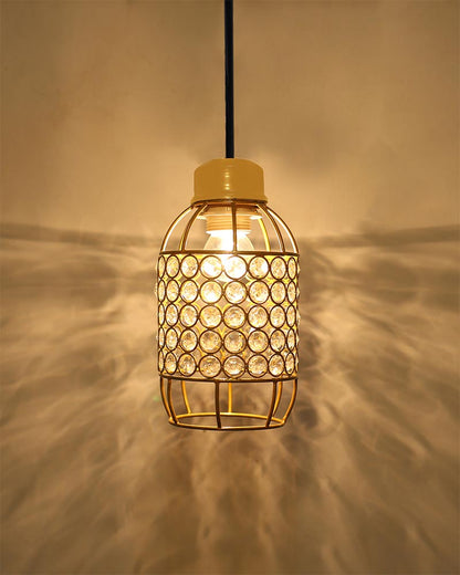 Crystal hanging light, ceiling lamp, Nordic E27 pendant, Half Capsule