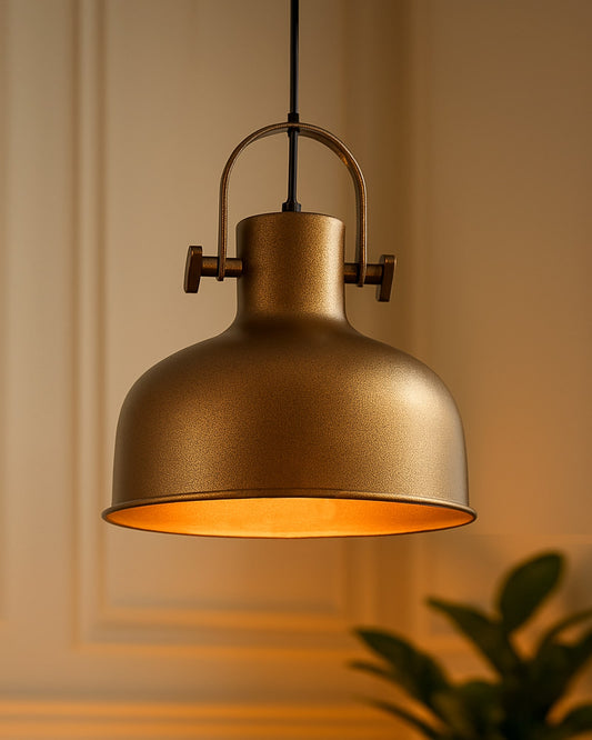 Nautical Barn Pendant Light Retro Pendant Light 14"Wide 1-Light Pendant Lamp with Dome Shape Ceiling Chandelier, Farmhouse