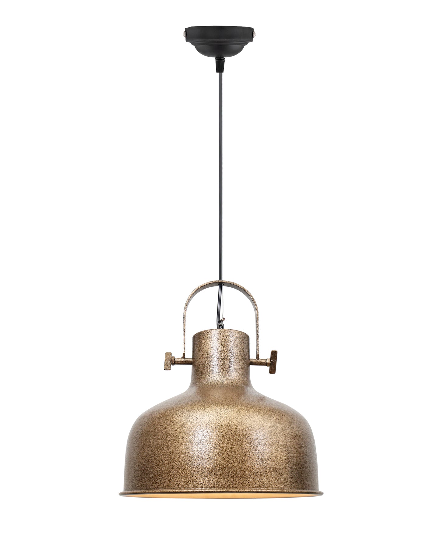 Nautical Barn Pendant Light Retro Pendant Light 14"Wide 1-Light Pendant Lamp with Dome Shape Ceiling Chandelier, Farmhouse