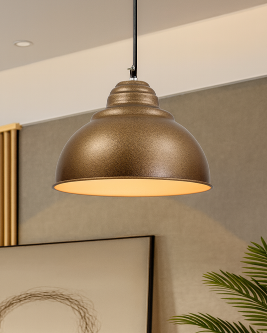 Nautical Barn Pendant Light Retro Pendant Light 16"" Wide 1-Light Pendant Lamp with Dome Shape Ceiling Chandelier, Inverted