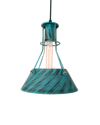 Hanging Ceiling Distressed finish Light, Metal Chandelier Lamp Constantly Turquoise