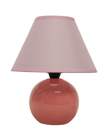 Modern Small Ceramic Table Lamp, Classic Bedside Desk lamp for Living Room Bedroom, Farmhouse Night