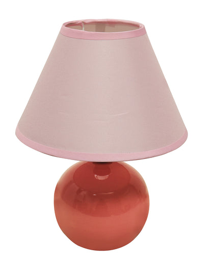 Modern Small Ceramic Table Lamp, Classic Bedside Desk lamp for Living Room Bedroom, Farmhouse Night