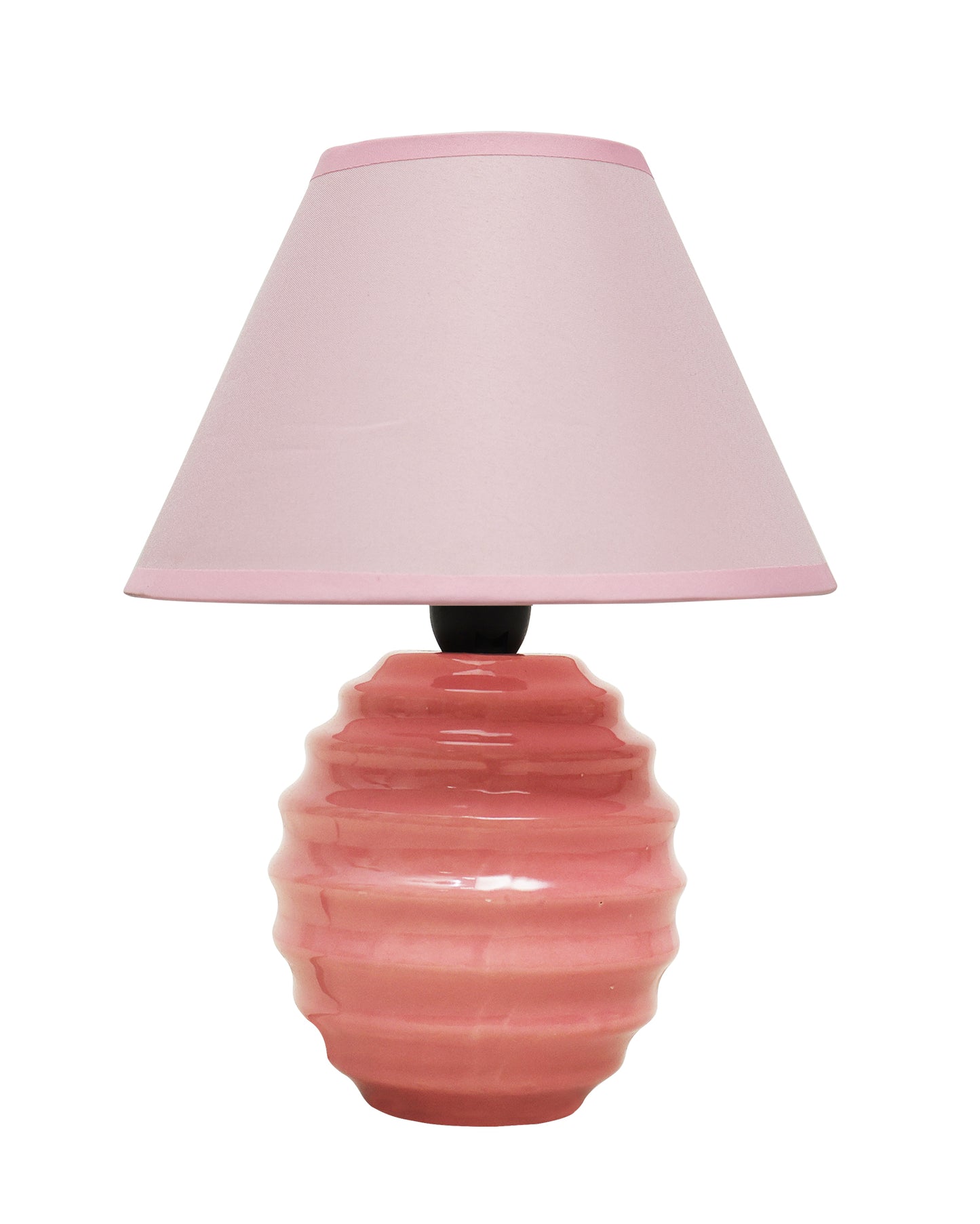 Modern Small Ceramic Table Lamp, Classic Bedside Desk lamp for Living Room Bedroom, Farmhouse Night