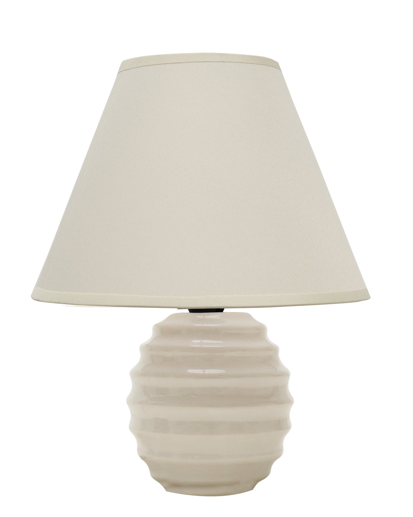 Modern Small Ceramic Table Lamp, Classic Bedside Desk lamp for Living Room Bedroom, Farmhouse Night