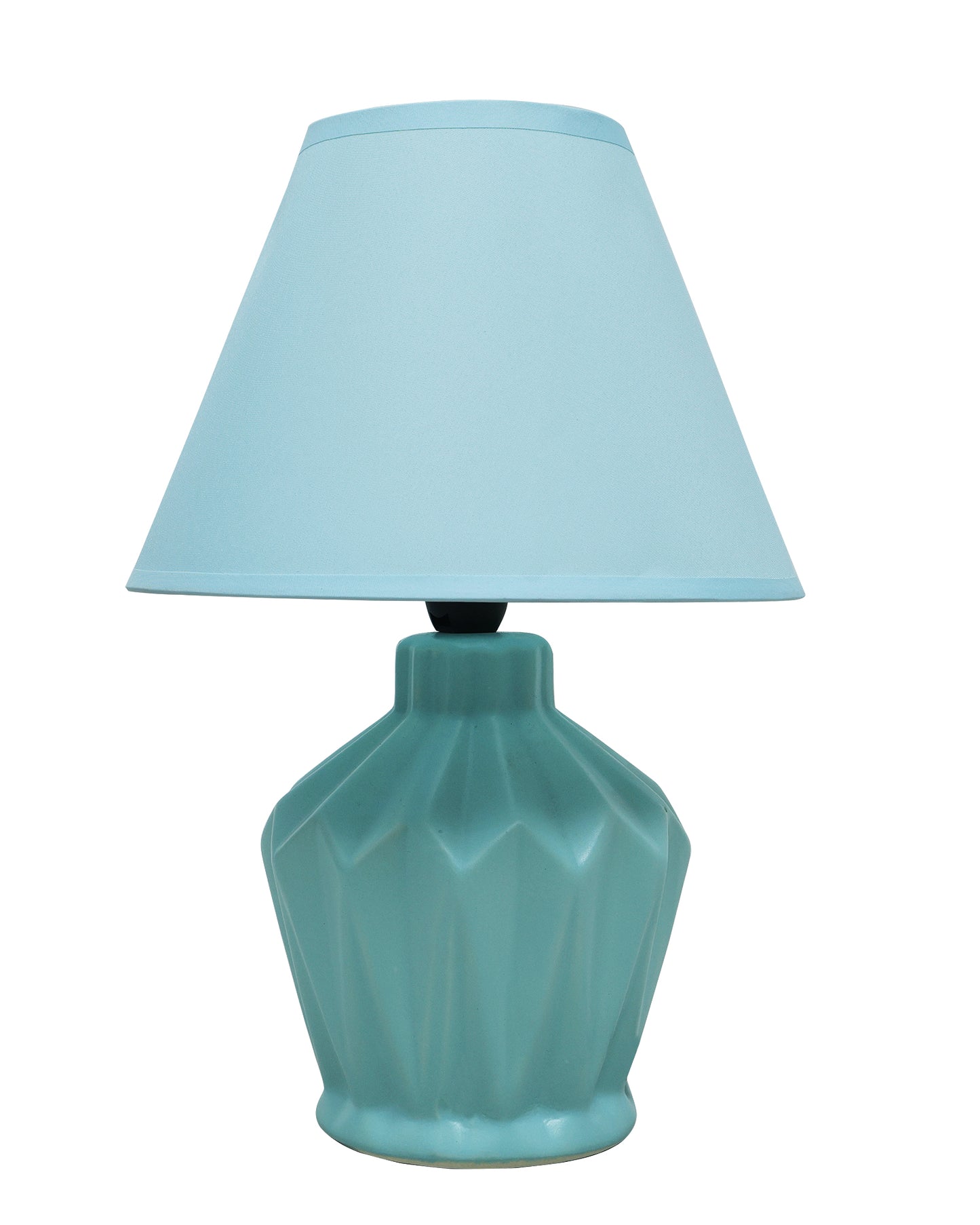 Modern Small Ceramic Table Lamp, Classic Bedside Desk lamp for Living Room Bedroom, Farmhouse Night