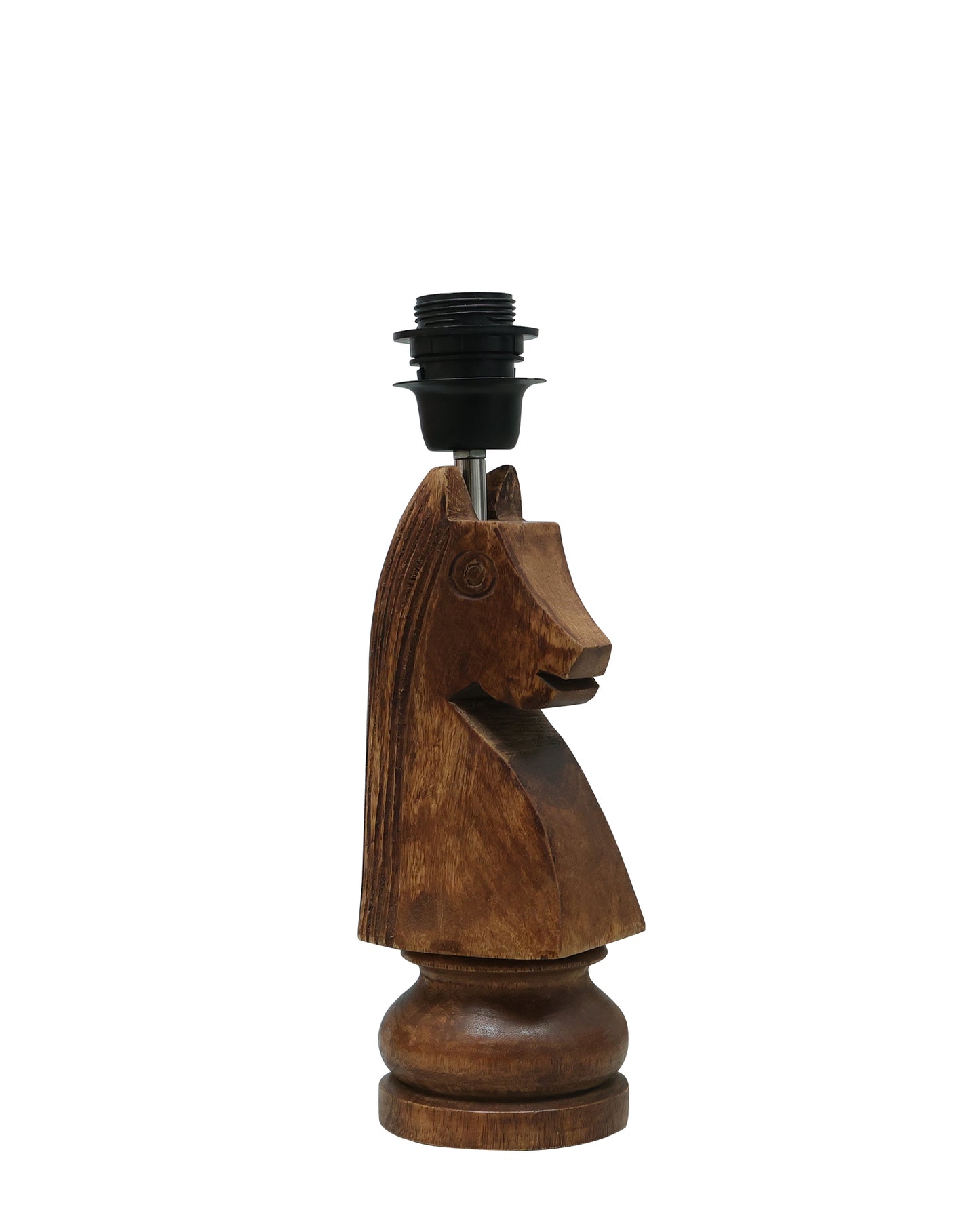 Chess Bedside Table Desk Lamp Rustic Wood Base Fabric Shade for Décor, Accent Light, Gameroom, Kids', Living Room, Bedroom, Office, Resturant