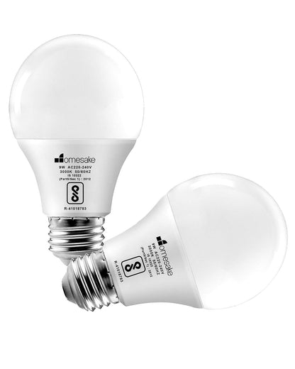Polycarbonate Base E27 9-Watt LED Lamp- Screw/Thread Type Lamp/Bulb - Warm White 3000K