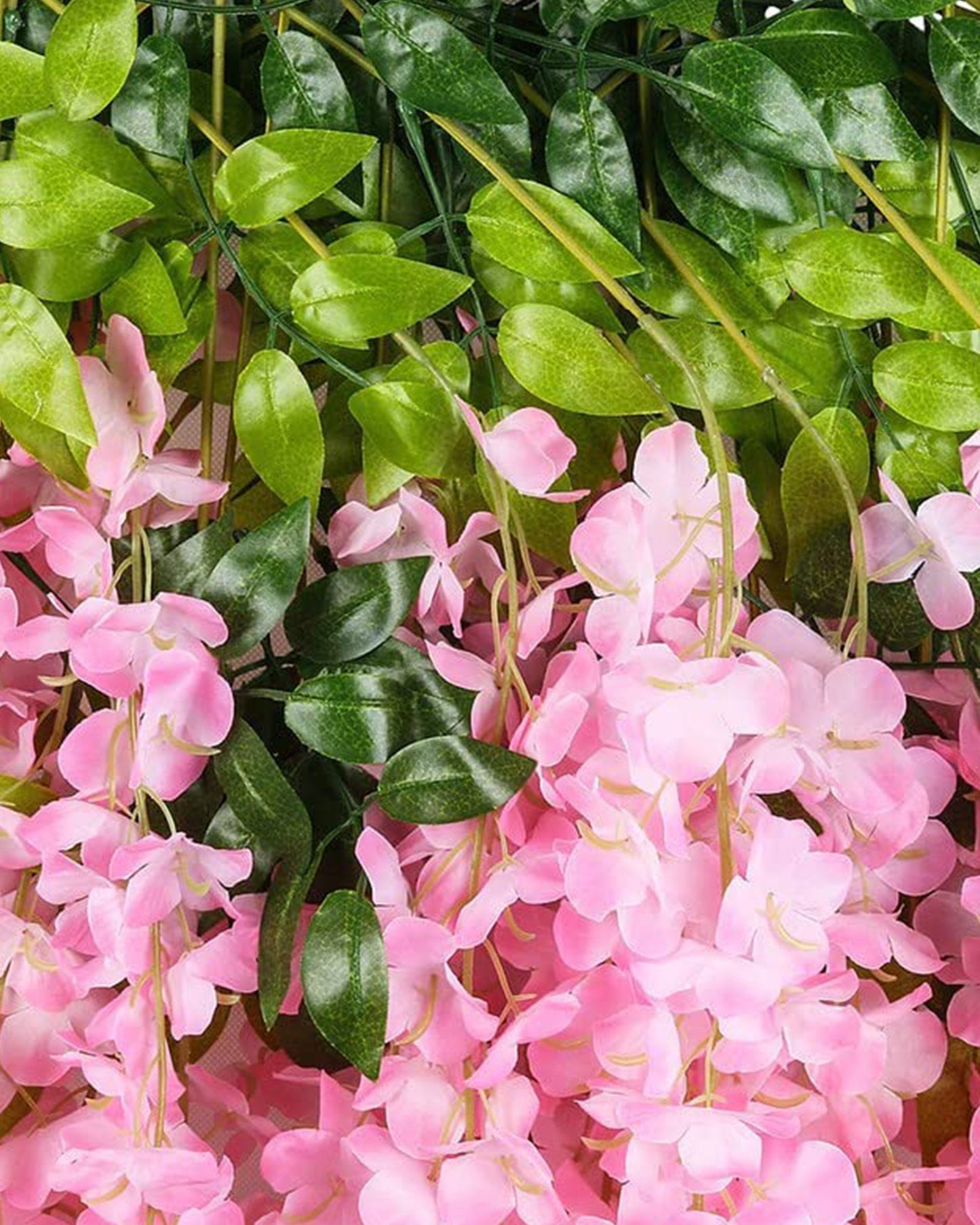 Wisteria Hanging Flowers 3.7 Feet Artificial Flowers Fake Wisteria Vine Hanging Garland Silk Flowers String for Wedding Party Home Greenery Wall Decor