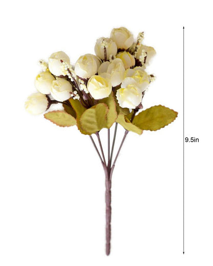 Artificial Flowers Rose for Home Decoration Bunch | Small Size Bunch| Indoor Outdoor UV Resistant