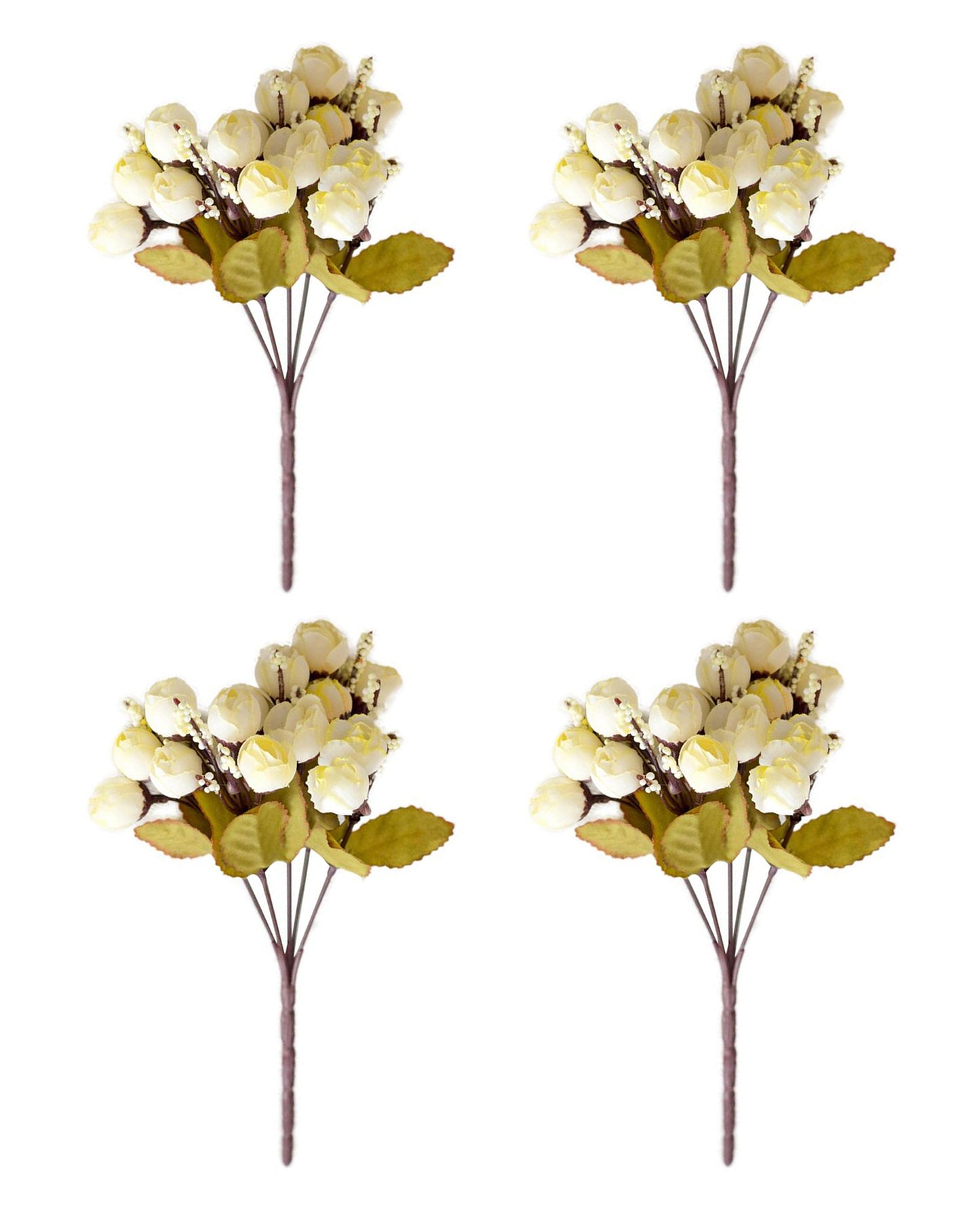 Artificial Flowers Rose for Home Decoration Bunch | Small Size Bunch| Indoor Outdoor UV Resistant