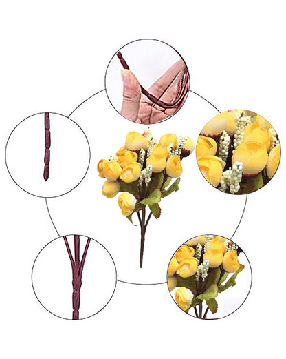 Artificial Flowers Rose for Home Decoration Bunch | Small Size Bunch| Indoor Outdoor UV Resistant