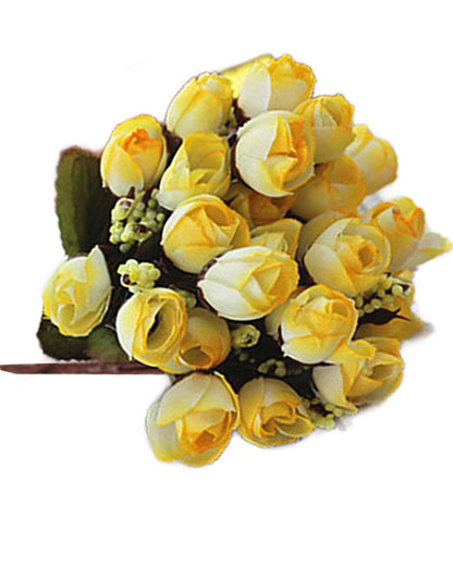 Artificial Flowers Rose for Home Decoration Bunch | Small Size Bunch| Indoor Outdoor UV Resistant