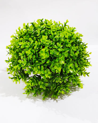 Fake Plants for Bathroom/Home Office Decor, Small Artificial Faux Greenery for House Decoration Office Cubicle Shelf Window, Boxwood, set of 2 with metal Pot