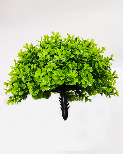 Fake Plants for Bathroom/Home Office Decor, Small Artificial Faux Greenery for House Decoration Office Cubicle Shelf Window, Boxwood, set of 2 with metal Pot