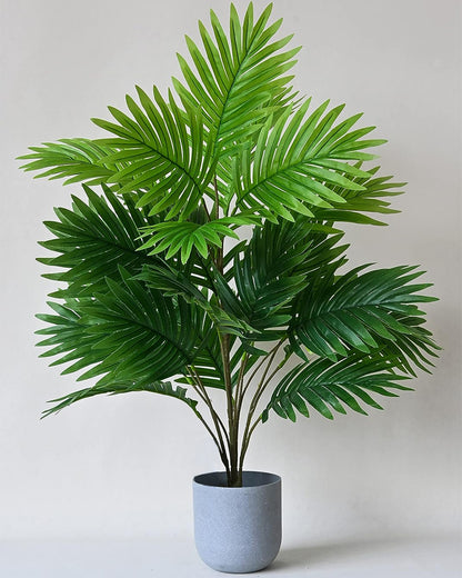 Artificial Faux Palm Plants Acacia/Green Tropical Plant Tree for Home Decor Living Room Corner Office Small Medium Size 28 inch (Without Pot, 1)