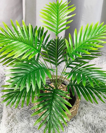 Artificial Faux Palm Plants Acacia/Green Tropical Plant Tree for Home Decor Living Room Corner Office Small Medium Size 28 inch (Without Pot, 1)