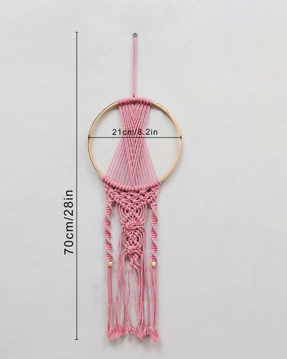 Macrame Dream Catchers for Bedroom Adult Dream Catcher Wall Decor Large Boho Wall Hanging Wood Beads Tassels Home Decoration Ornament Craft Gift