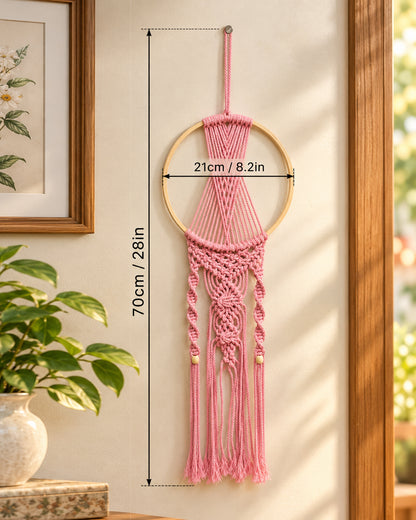 Macrame Dream Catchers for Bedroom Adult Dream Catcher Wall Decor Large Boho Wall Hanging Wood Beads Tassels Home Decoration Ornament Craft Gift