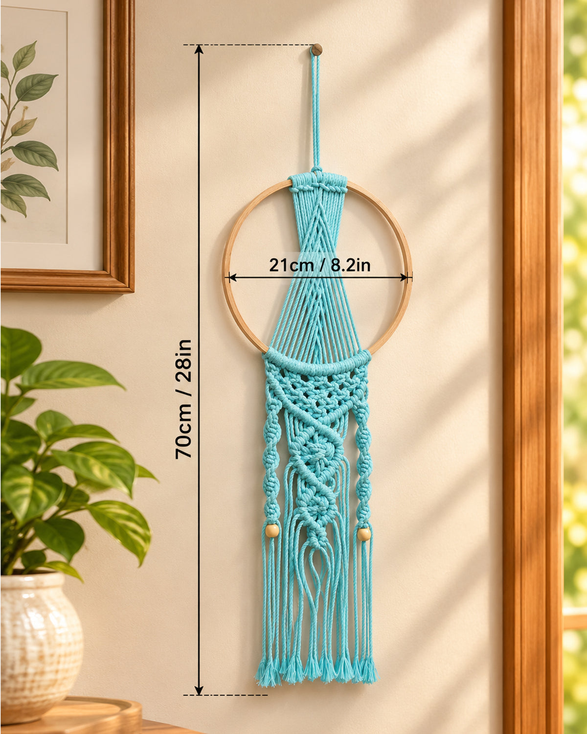 Macrame Dream Catchers for Bedroom Adult Dream Catcher Wall Decor Large Boho Wall Hanging Wood Beads Tassels Home Decoration Ornament Craft Gift