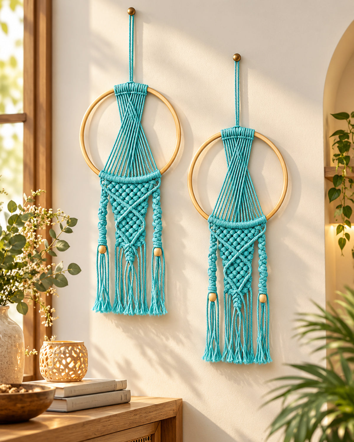 Macrame Dream Catchers for Bedroom Adult Dream Catcher Wall Decor Large Boho Wall Hanging Wood Beads Tassels Home Decoration Ornament Craft Gift