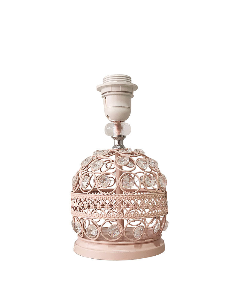 Modern Small Crystal Table Lamp,Contemporary Bedroom Bedside Nightstand Lamp,Desk Globe Lamp for Living Room Girls Kids Room