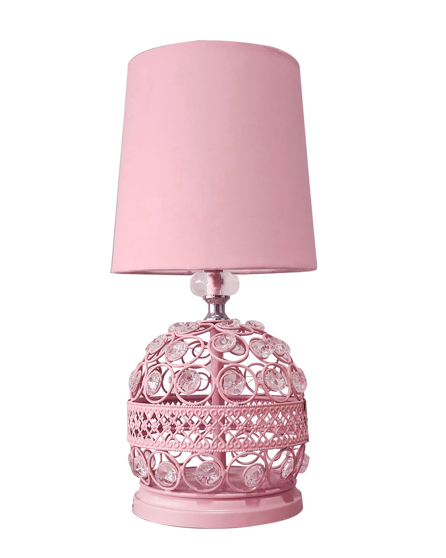 Homesake® Modern Small Crystal Table Lamp,Contemporary Bedroom Bedside Nightstand Lamp,Desk Globe Lamp for Living Room Girls Kids Room