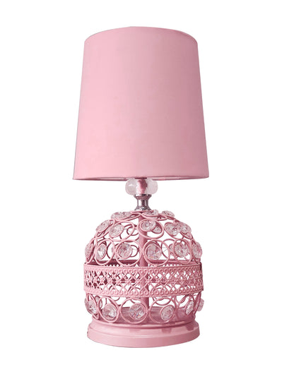 Homesake® Modern Small Crystal Table Lamp,Contemporary Bedroom Bedside Nightstand Lamp,Desk Globe Lamp for Living Room Girls Kids Room