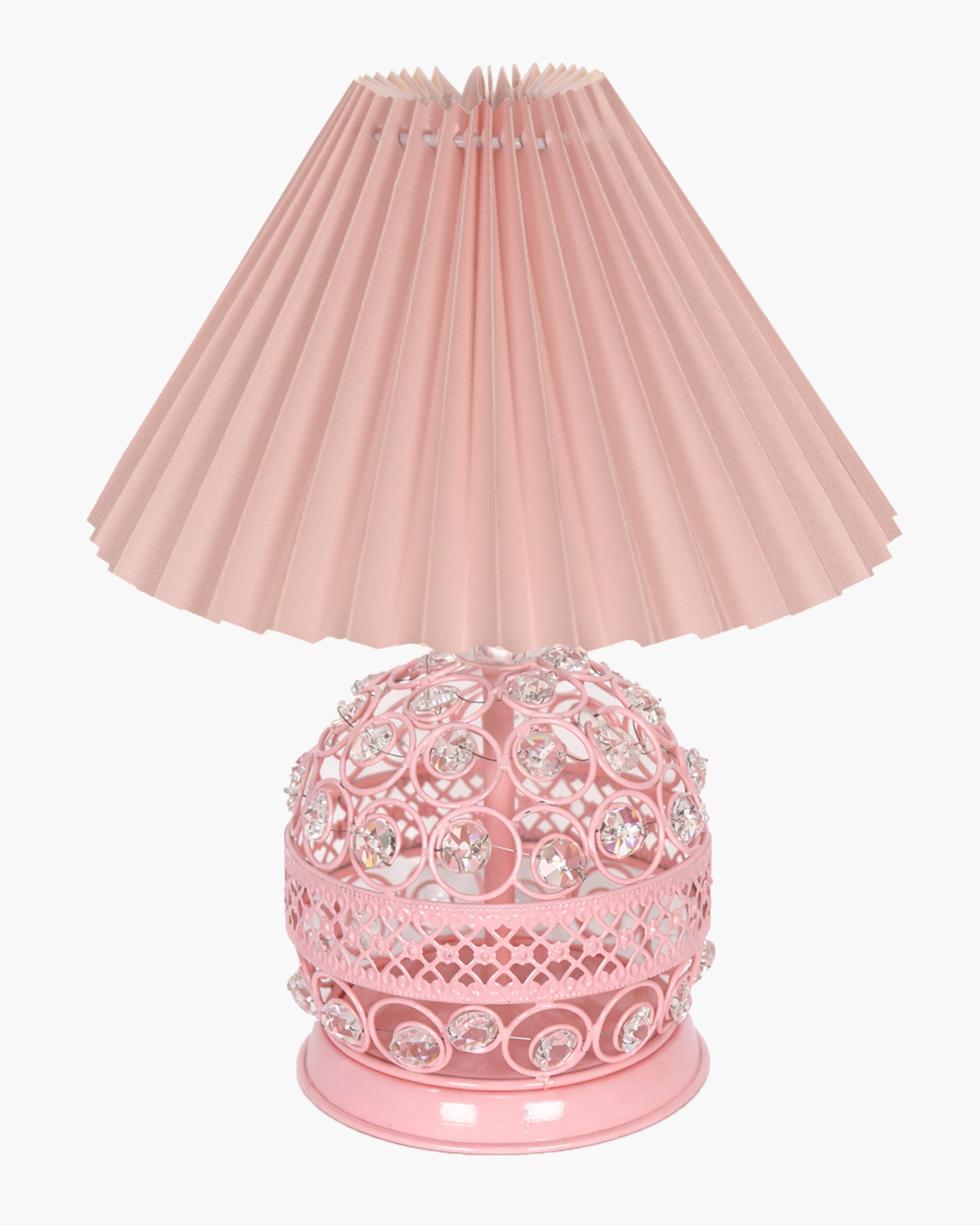 Homesake® Modern Small Crystal Table Lamp,Contemporary Bedroom Bedside Nightstand Lamp,Desk Globe Lamp for Living Room Girls Kids Room