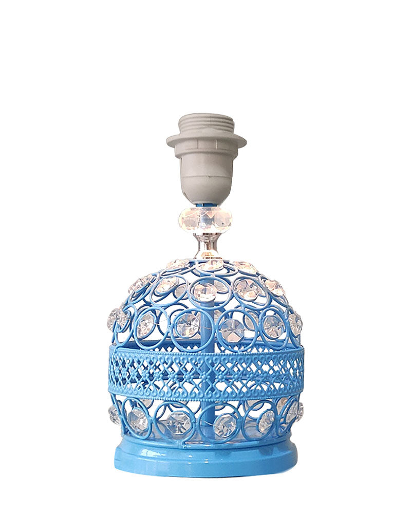 Modern Small Crystal Table Lamp,Contemporary Bedroom Bedside Nightstand Lamp,Desk Globe Lamp for Living Room Girls Kids Room