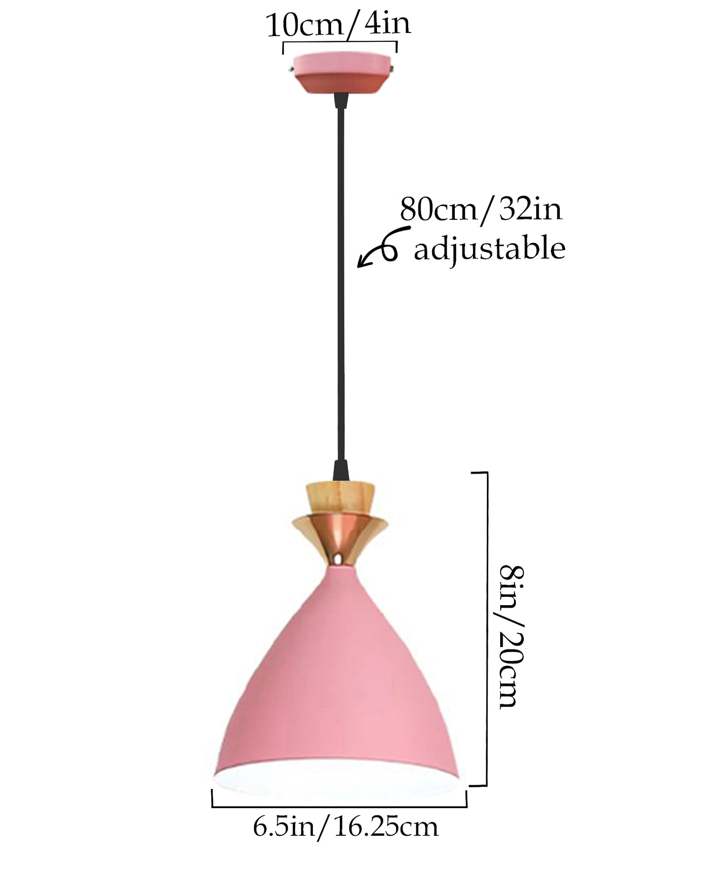 Pendant Lamp Shade for Kitchen Island, Color Metal Minimal Pot Pendant Light Shades, Nordic Style for Bedroom, Living Room, Macaron