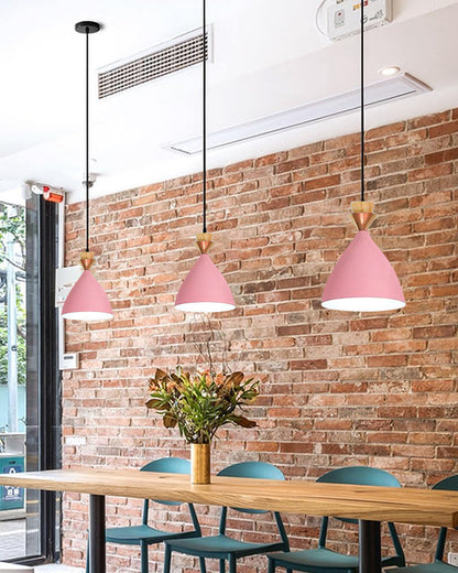Pendant Lamp Shade for Kitchen Island, Color Metal Minimal Pot Pendant Light Shades, Nordic Style for Bedroom, Living Room, Macaron