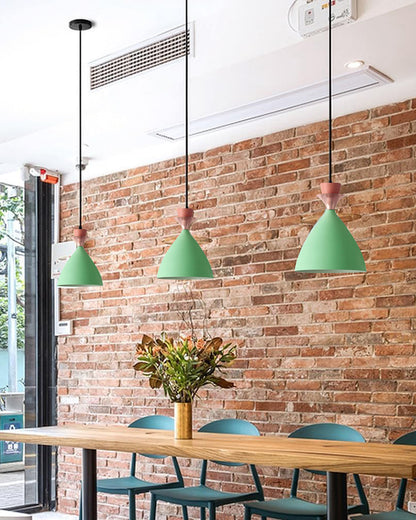 Pendant Lamp Shade for Kitchen Island, Color Metal Minimal Pot Pendant Light Shades, Nordic Style for Bedroom, Living Room, Macaron