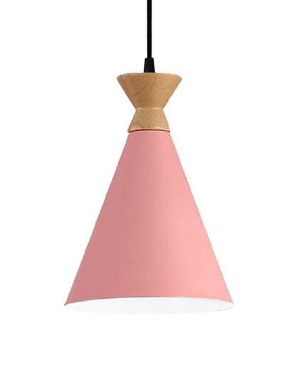 Pendant Lamp Shade for Kitchen Island, Color Metal Minimal Pot Pendant Light Shades, Nordic Wood Bedroom, Living Room, Triangle