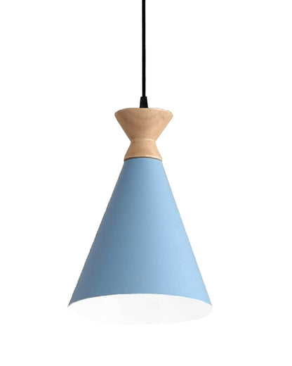 Pendant Lamp Shade for Kitchen Island, Color Metal Minimal Pot Pendant Light Shades, Nordic Wood Bedroom, Living Room, Triangle