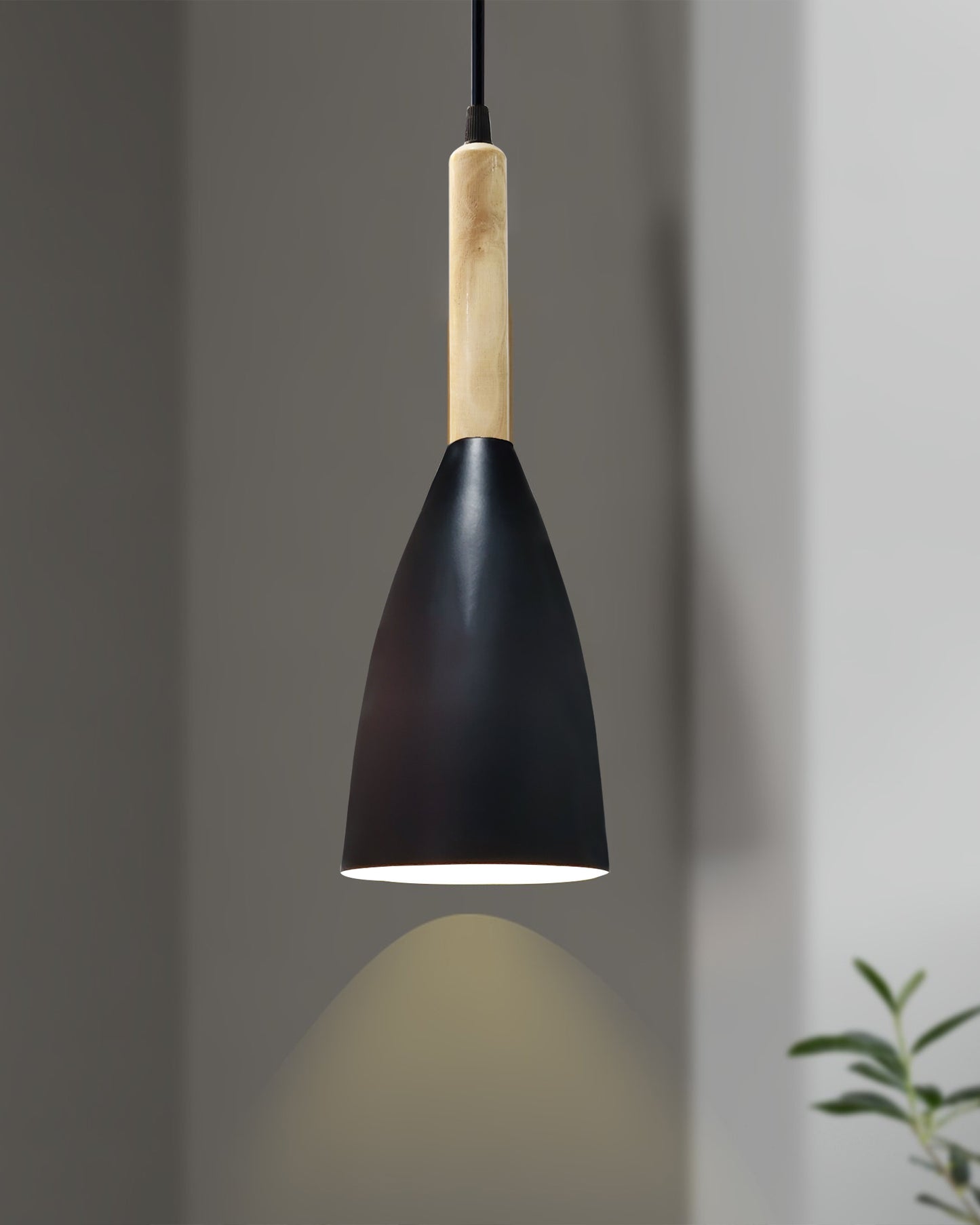 Pendant Lamp Shade for Kitchen Island, Color Metal Minimal Pot Pendant Light Shades, Nordic Wood Bedroom, Living Room, Bottle Guard