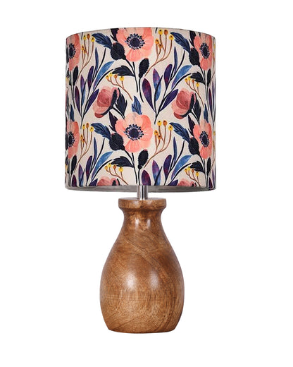 Homesake® Dovel Pot Modern Table Lamp, Wooden Base Modern Fabric Lampshade for Home Office Cafe Restaurant, Dovel Pot, Rabbit