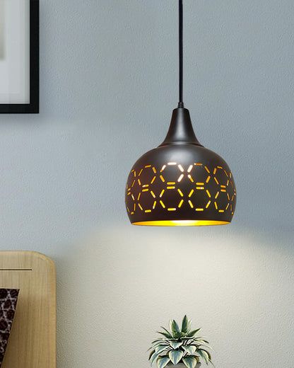 Pendant Lamp Shade for Kitchen Island, Color Metal Minimal Pot Pendant Light Shades, Nordic Wood Bedroom, Living Room, Black Tulip