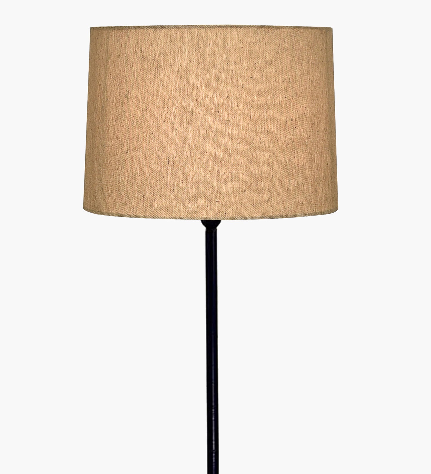 Homesake® Modern Floor Lamp for Living Room Traditional Farmhouse Boho Floor Lamp Mid-Century Pole Lamp, Linen Lamp Shade Side Standing Lamps | Corner Lamp Light | Hall Bedroom Office, Pleated White